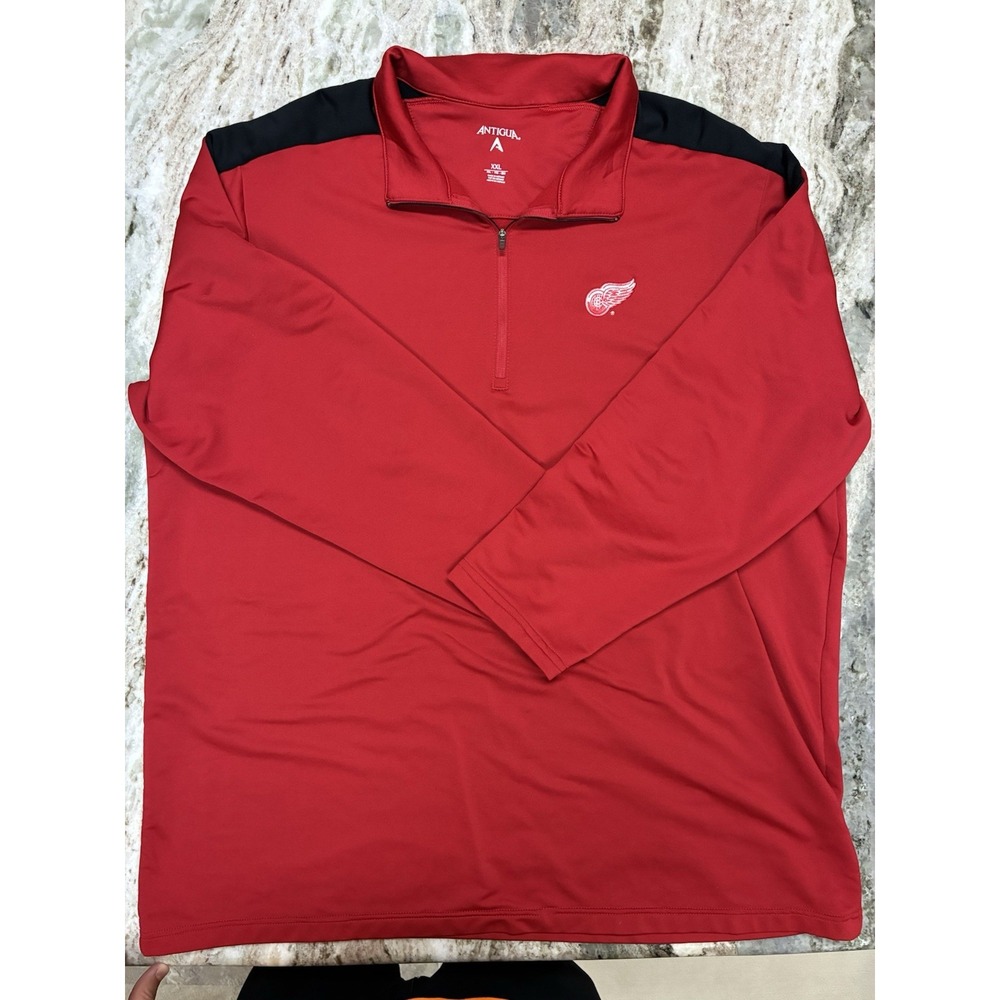 Detroit Red Wings - Antigua Men's XXL Longsleeve Pullover - 1/4 Zip